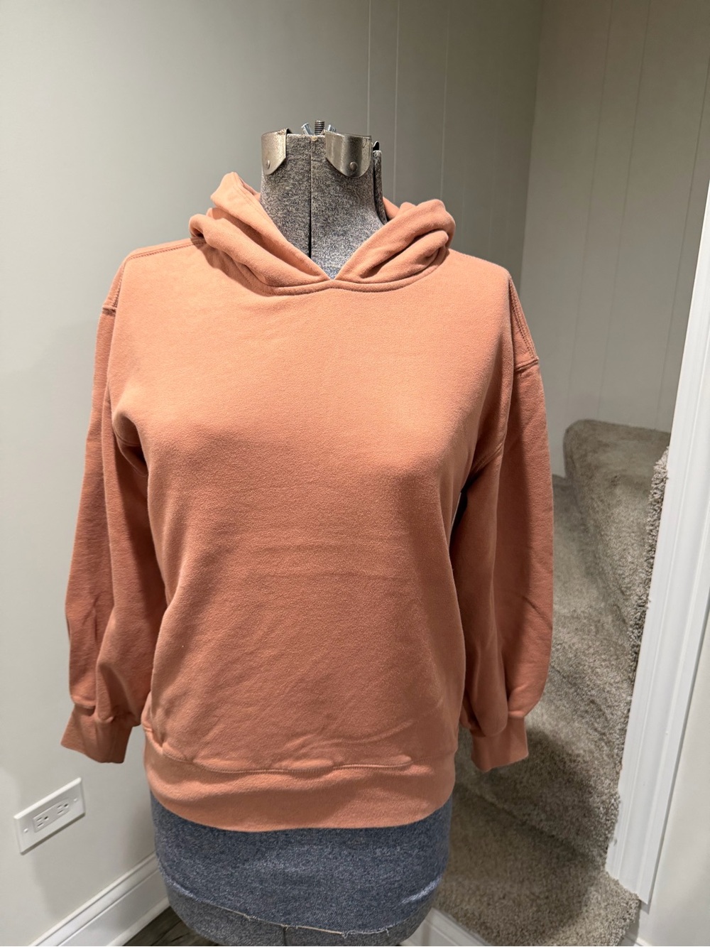 Abercrombie & Fitch Women's Hoodie in Soft Peach